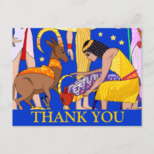 Egyptisch motief Dank u kaart