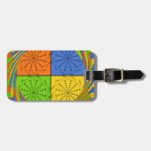 Egyptisch naadloos patroon van naadloze textielpro bagagelabel (Voorkant horizontaal)