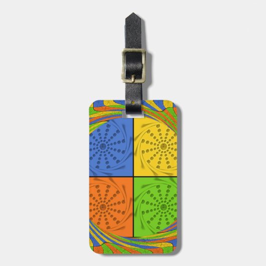 Egyptisch naadloos patroon van naadloze textielpro bagagelabel (Voorkant verticaal)