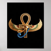 Egyptisch oog van horus ankh egypte archeoloog