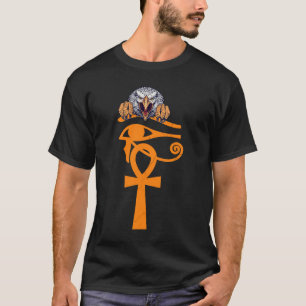 Egyptisch oog van Horus Ankh Egyptische archeoloog T-shirt