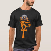 Egyptisch oog van Horus Ankh Egyptische archeoloog T-shirt (Voorkant)