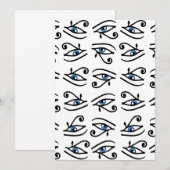 Egyptisch oog van Horus of wadjet Kaart (Voorkant / Achterkant)
