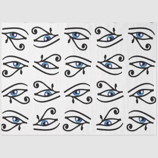 Egyptisch oog van Horus of wadjet Tissuepapier (Voorkant)