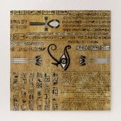 Egyptisch oog van paarden - Wadjet Ornament Legpuzzel (Horizontaal)