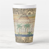 Egyptisch paleis latte mok (Voorkant)