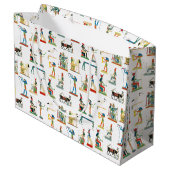 Egyptisch patroonpatroon in het oude Egypte Groot Cadeauzakje (Achterkant Gekanteld)