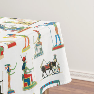 Egyptisch patroonpatroon in het oude Egypte Tafelkleed