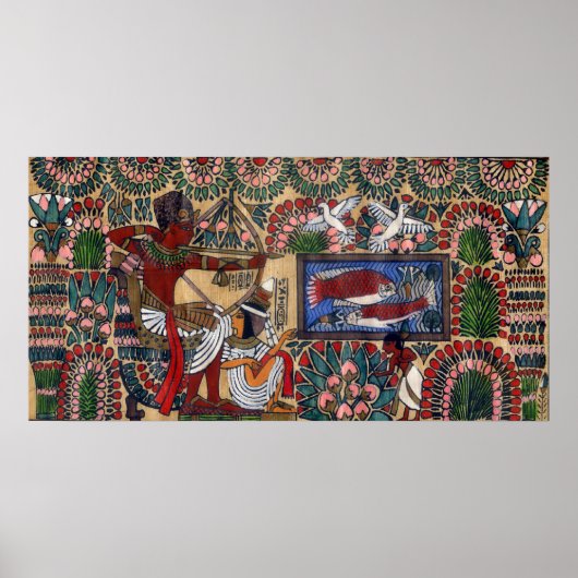 Egyptisch Poster Archer Papyrus (Voorkant)