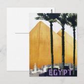 Egyptisch poster van vintage Rested Briefkaart (Voorkant / Achterkant)
