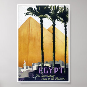Egyptisch poster voor oldtimers Rested