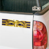 Egyptisch Royal Golden Mask Bumpersticker (Op Truck)