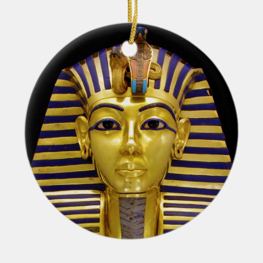 Egyptisch Royal Golden Mask Keramisch Ornament (Voorkant)