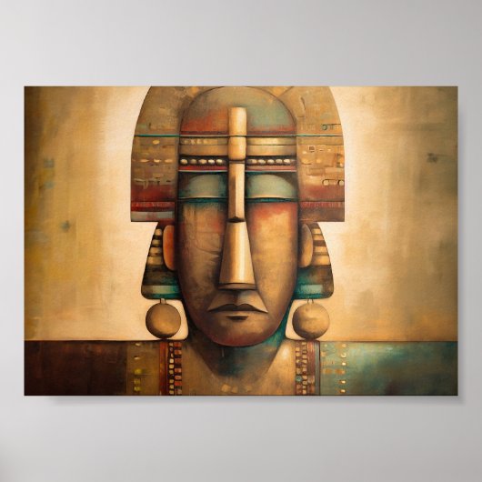  Egyptisch schilderij Poster (Voorkant)