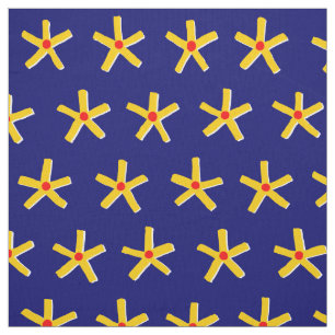 Egyptisch Star Pattern V2 - Deep Navy Blue Stof
