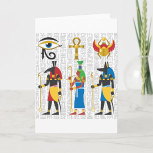 Egyptisch Symbolen-Briefkaart Kaart