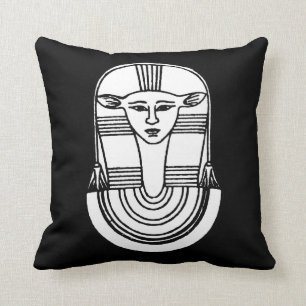 Egyptisch symbool: Hathor Kussen