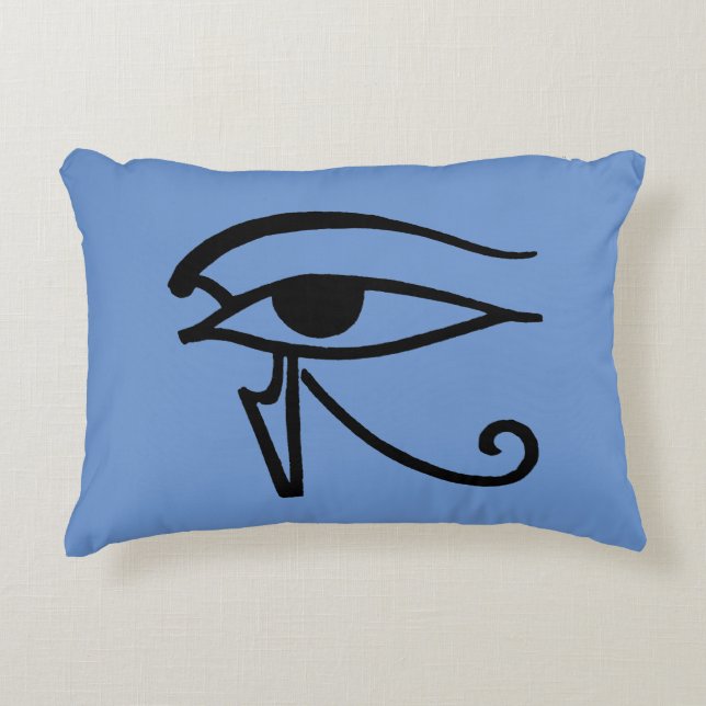 Egyptisch symbool: Utchat Accent Kussen (Voorkant)