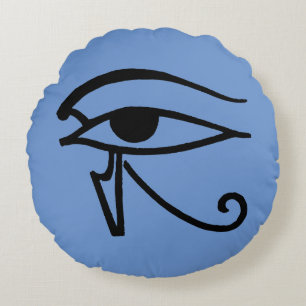 Egyptisch symbool: Utchat Rond Kussen