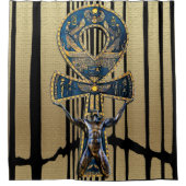 Egyptisch symbool voor het leven douchegordijn (Voorkant)
