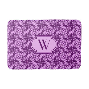 Egyptisch tegelpatroon, amethyst en orchidee badmat