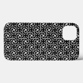 Egyptisch tegelpatroon, zwart-wit Case-Mate iPhone case (Achterkant (horizontaal))