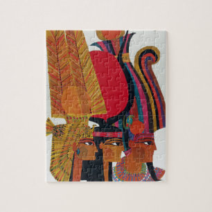 Egyptisch toerisme in de luchtvaartantenne legpuzzel