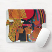 Egyptisch toerisme in de luchtvaartantenne muismat (Met muis)