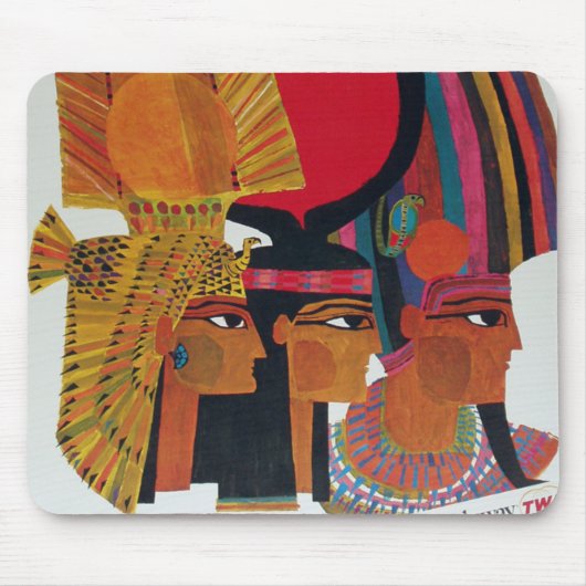 Egyptisch toerisme in de luchtvaartantenne muismat (Voorkant)