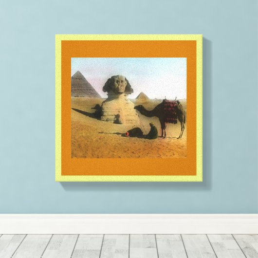 Egyptisch verzegeld Canvas (Insitu (Houten vloer))