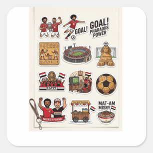 Egyptisch Voetbal Wedstrijd Dag Sticker Pack - Far