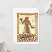  Egyptisch Wenskaart Kaart (Voorkant / Achterkant in situ)