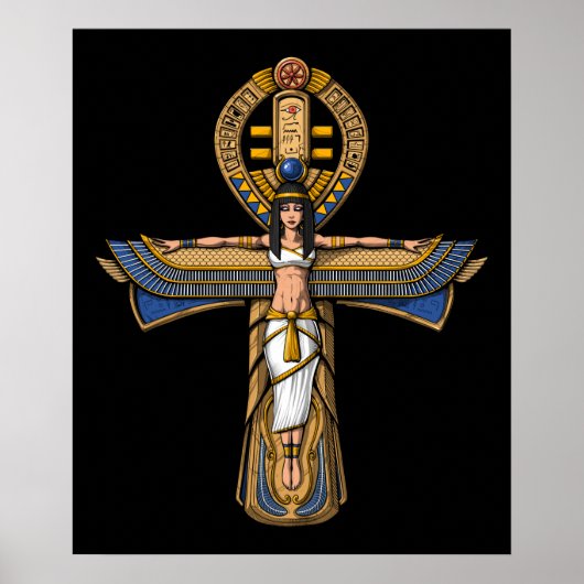 Egyptische Ankh Poster (Voorkant)