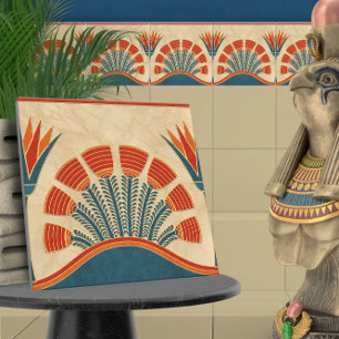 Egyptische Art Deco grens Tegeltje