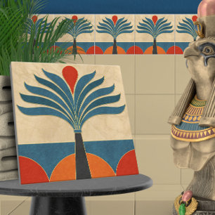 Egyptische Art Deco grens Tegeltje