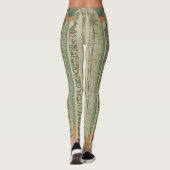 Egyptische Art Print Leggings (Achterkant)
