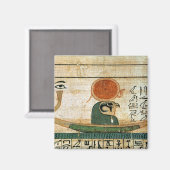Egyptische begrafenis papyrus magneet (Voorkant / Achterkant)