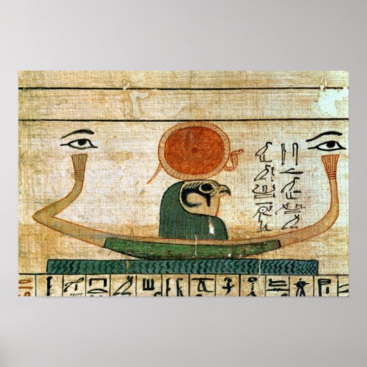 Egyptische begrafenis papyrus poster (Voorkant)