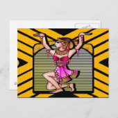 Egyptische Belly Dancer Briefkaart (Voorkant / Achterkant)