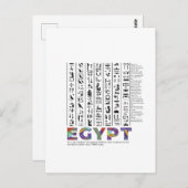 Egyptische beschaving briefkaart (Voorkant / Achterkant)