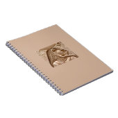 Egyptische Deity Sekhmet Spiral notebook Notitieboek (Rechterzijde)