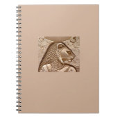 Egyptische Deity Sekhmet Spiral notebook Notitieboek (Voorkant)