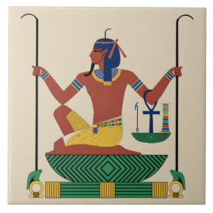 Egyptische Design Ceramic Tile Tegeltje