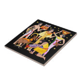 Egyptische Design Ceramic Tile Tegeltje (Zijkant)