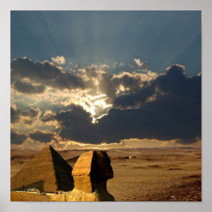 Egyptische druk poster