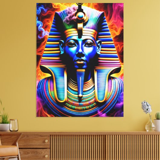Egyptische Farao Canvas Afdruk (Insitu (Woonkamer))