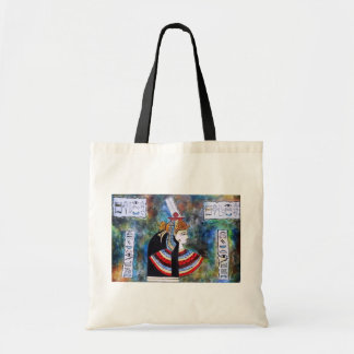 Egyptische Farao - koning Tut met hiërogliefen Tote Bag