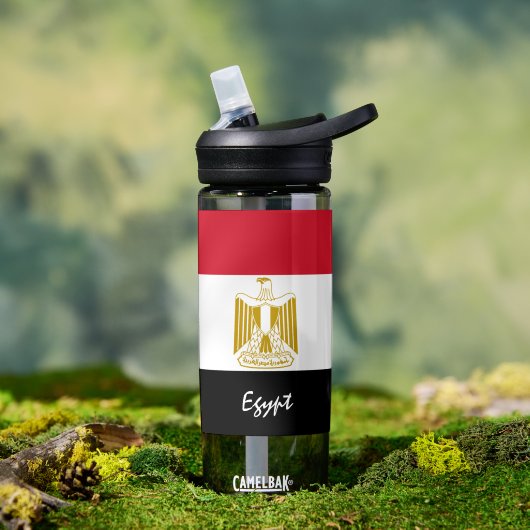 Egyptische fles, patriottische vlag waterfles (Buiten)