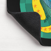 Egyptische gevleugelde slang Mousepad Muismat (Hoek)