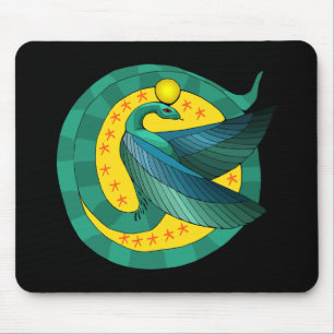Egyptische gevleugelde slang Mousepad Muismat